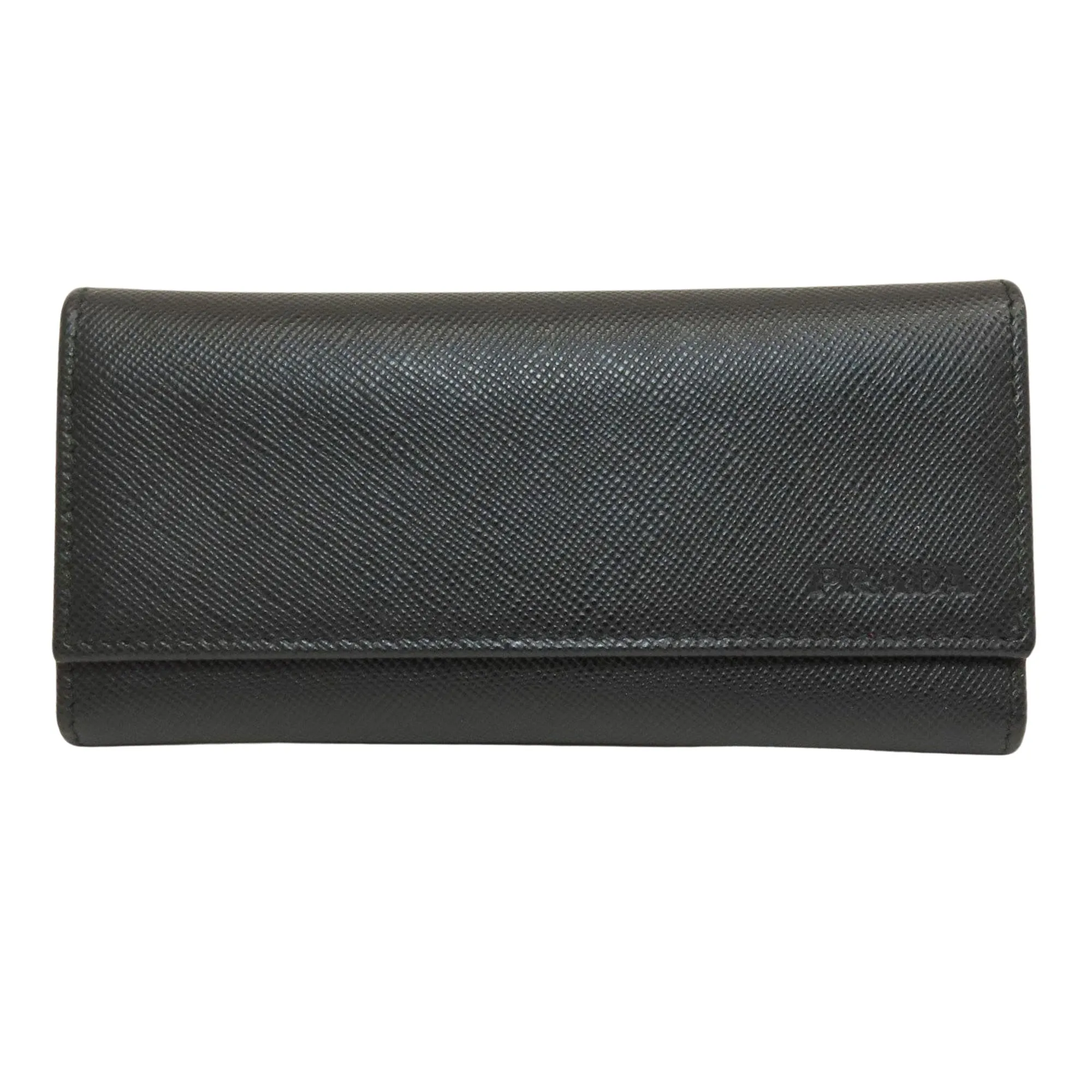 Prada Saffiano Black Leather Accessories