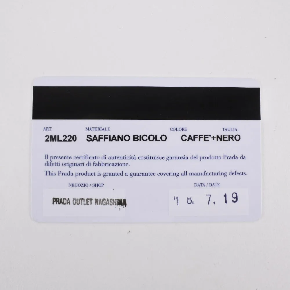 Prada Saffiano Black Leather Accessories