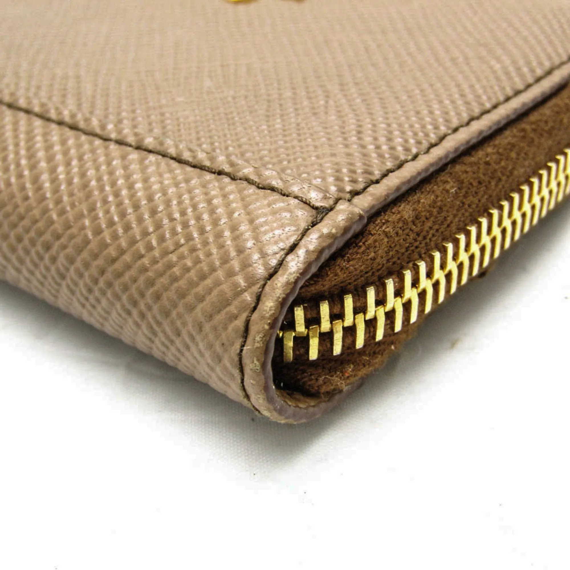 Prada Saffiano Brown Leather Accessories