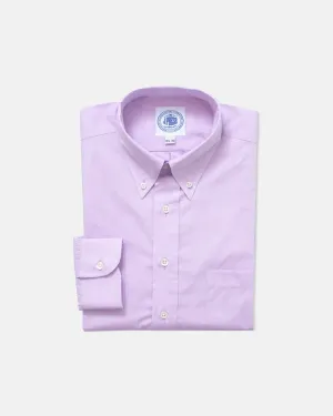 PURPLE BROADCLOTH BUTTON DOWN SHIRT