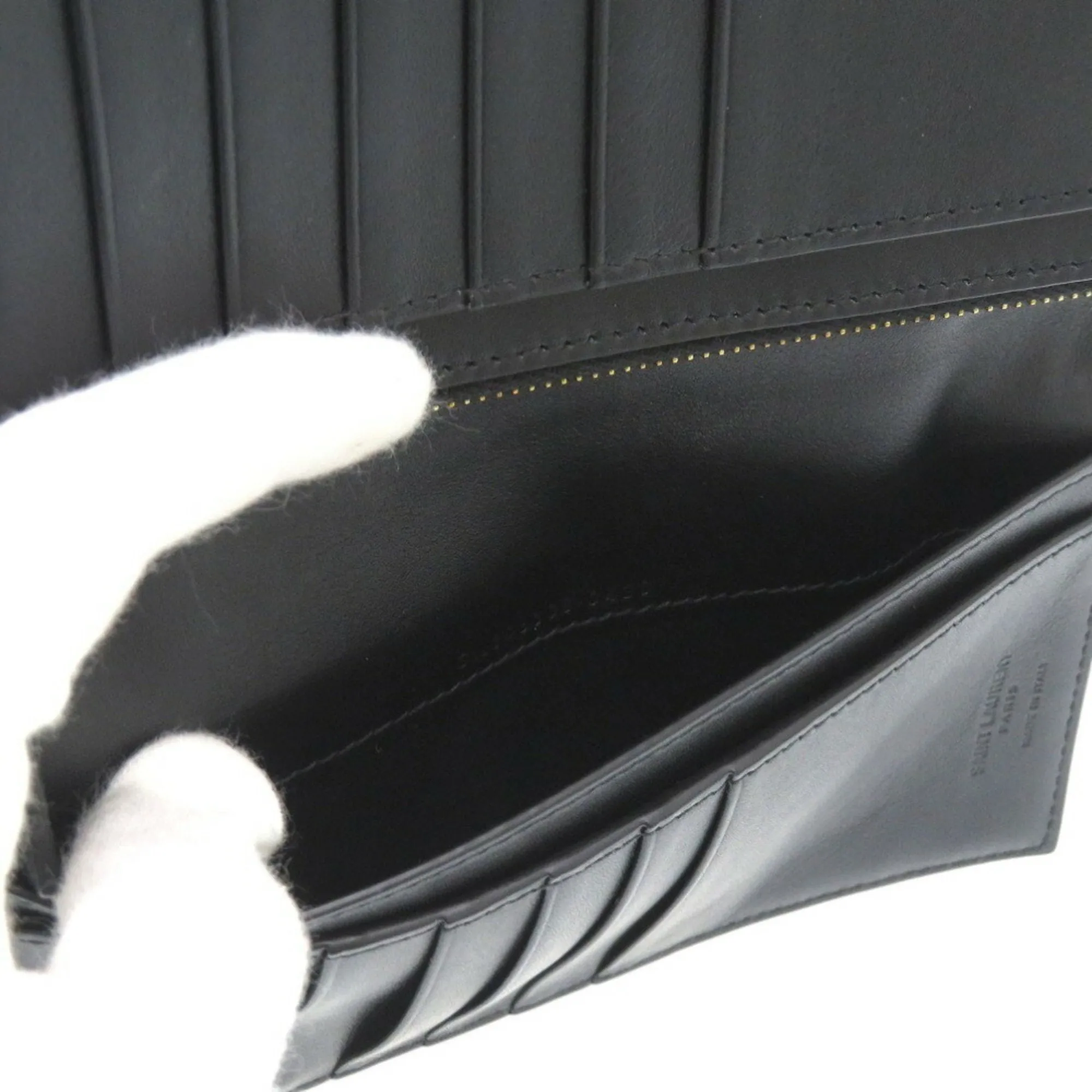 Saint Laurent Black Leather Accessories