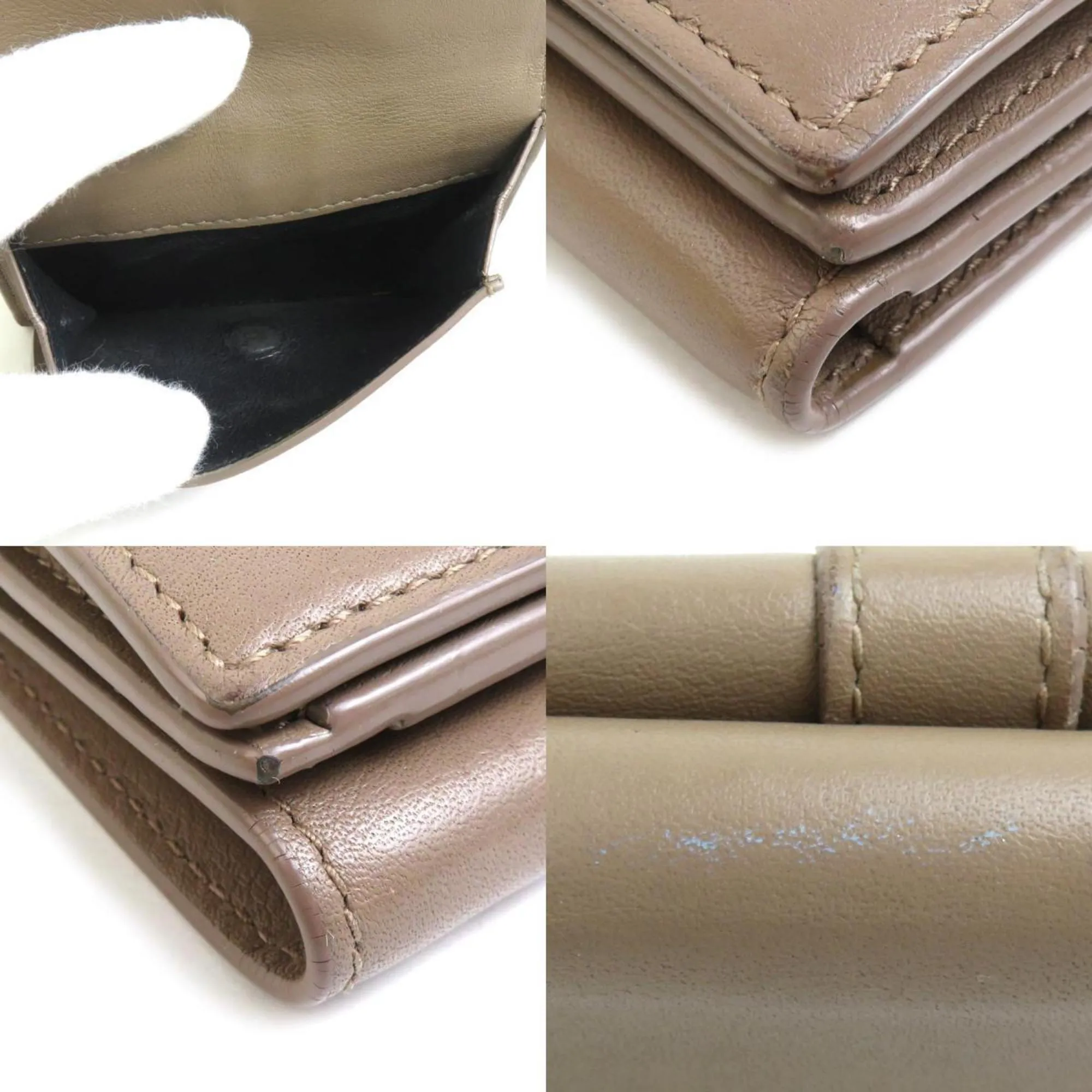 Saint Laurent Brown Leather Accessories