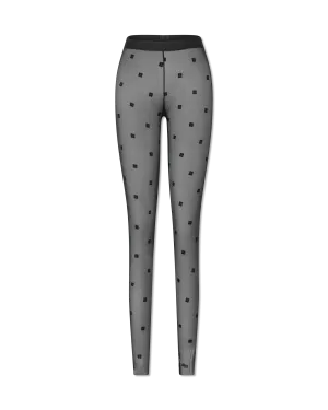 Sheer Monogram Leggings