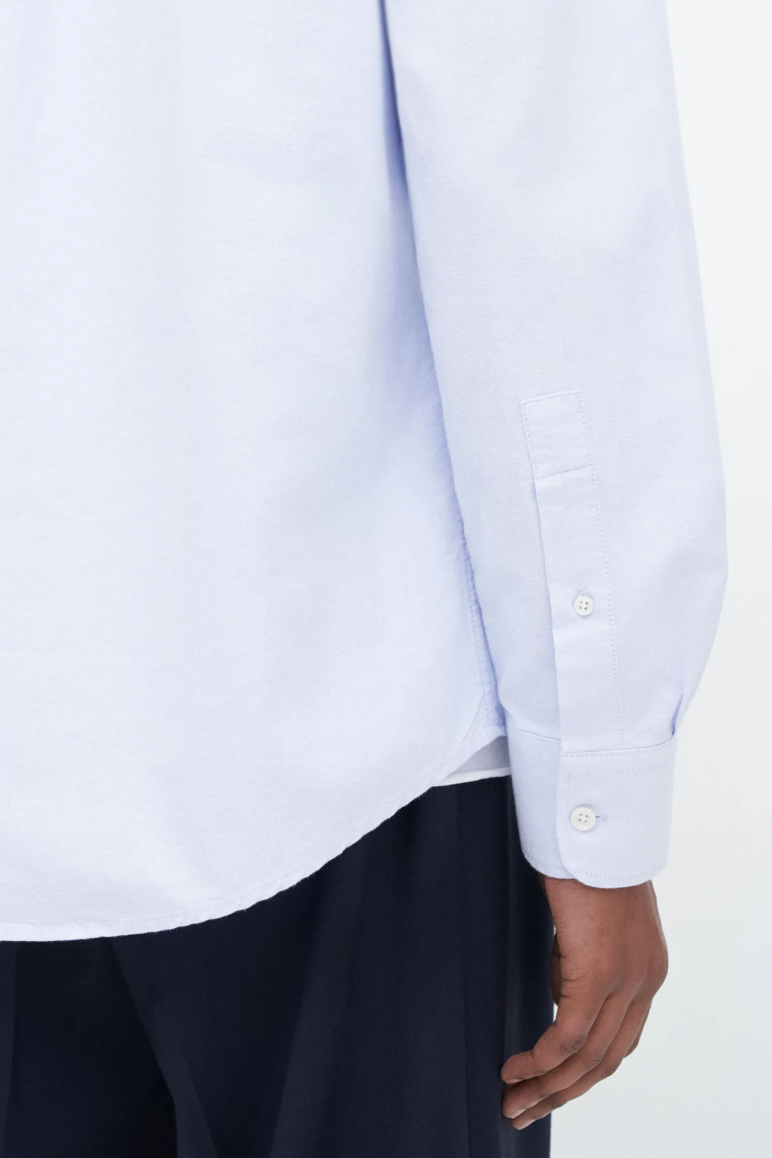 Slim Oxford Cotton Shirt - Light blue