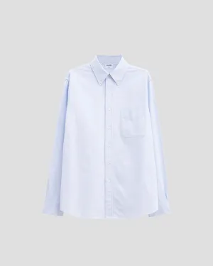Slim Oxford Cotton Shirt - Light blue