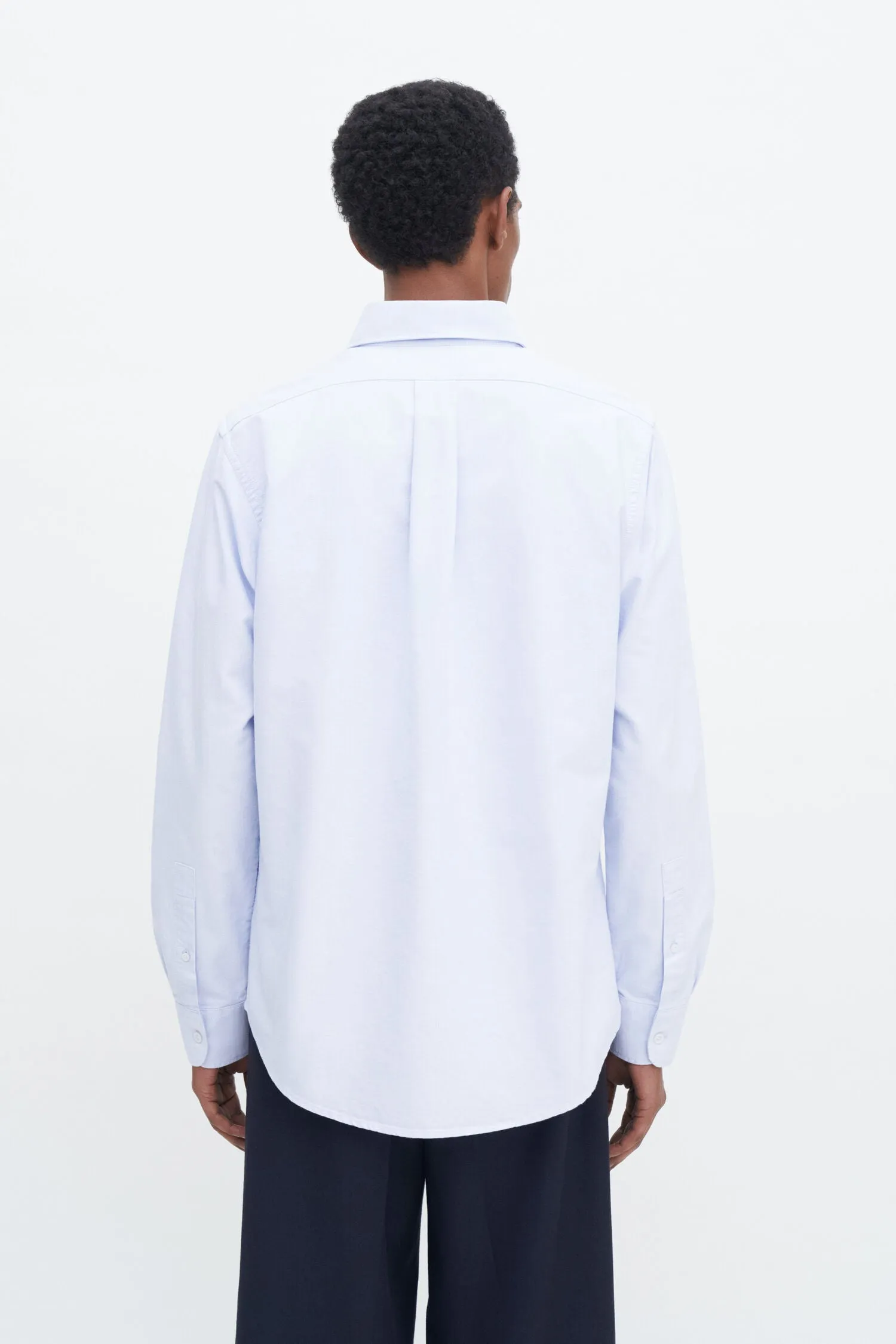 Slim Oxford Cotton Shirt - Light blue