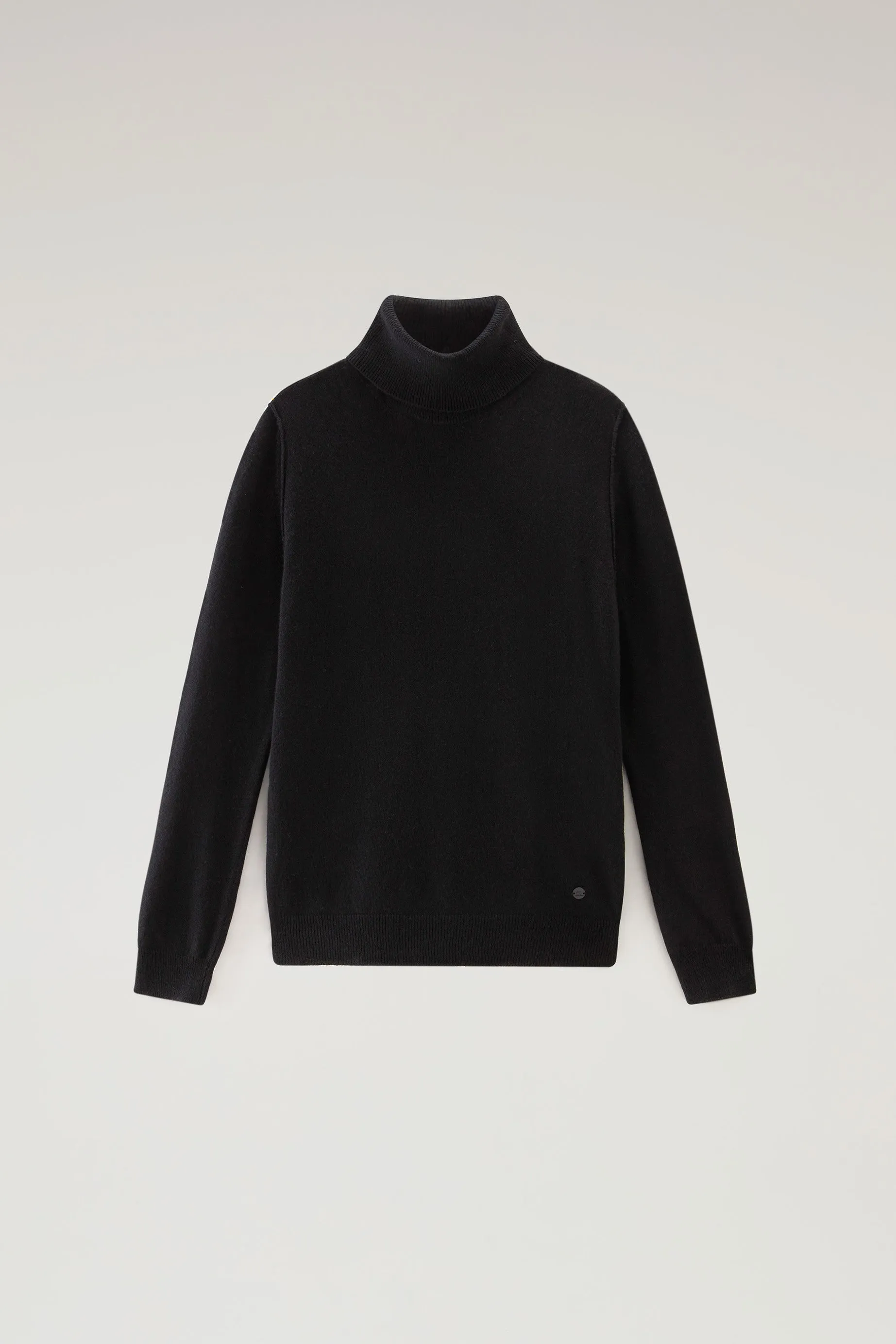 Turtleneck Sweater in Wool Blend Black
